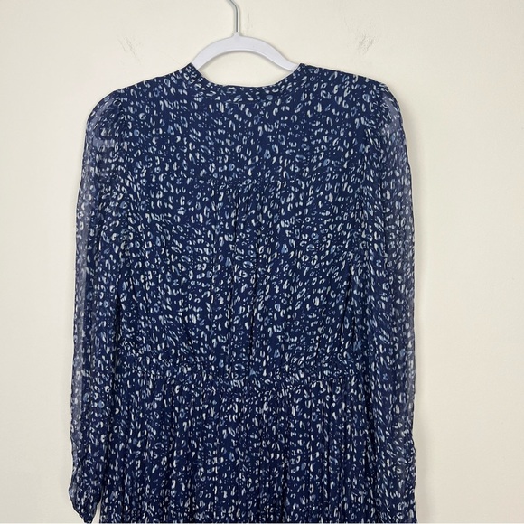 Shoshanna Ama Floral Navy Ink Multi Midi Dress - Picture 8 of 10